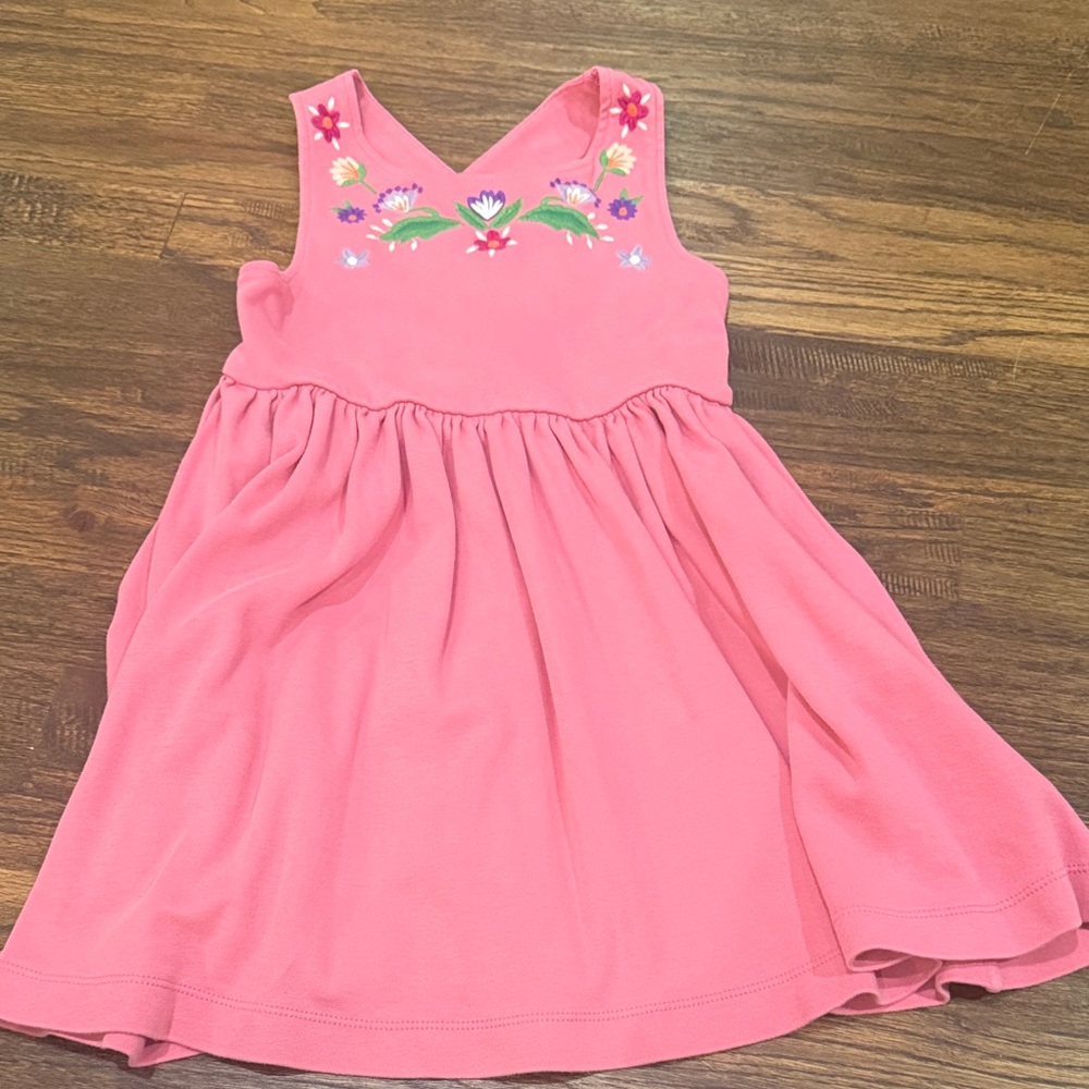Mini Boden Pink Floral Kids Dress